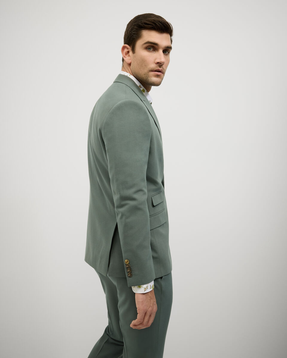 Single Breasted Tailored Jacket, Sage, hi-res